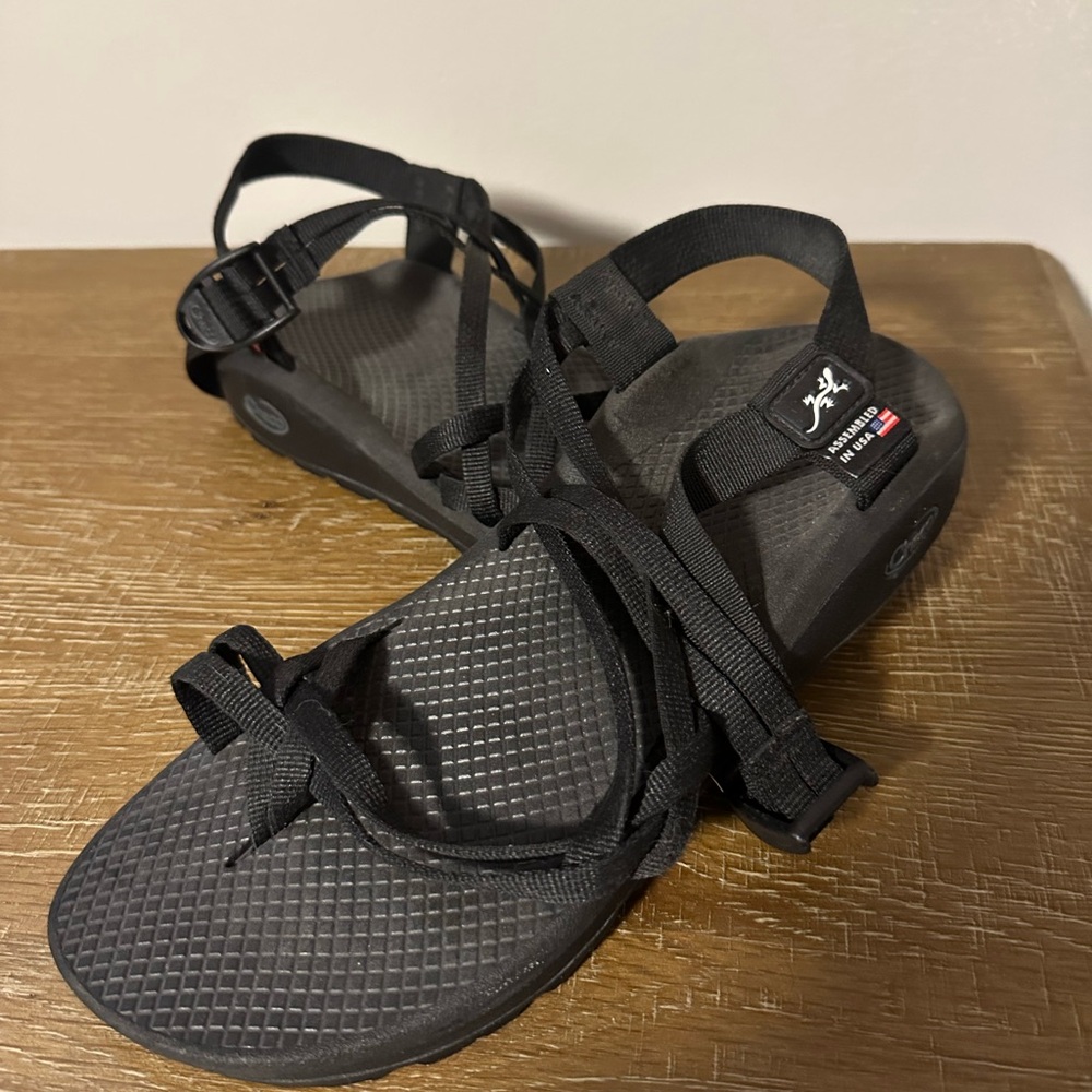 *Chaco* Custom Black Sandals with Adjustable Straps